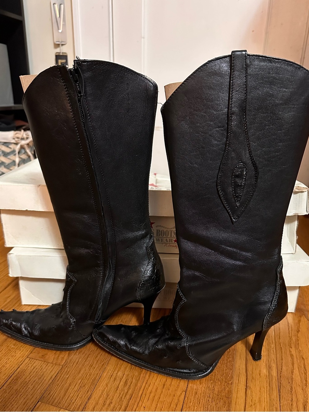 Genuine Ostrich Leather Los Altos Boots